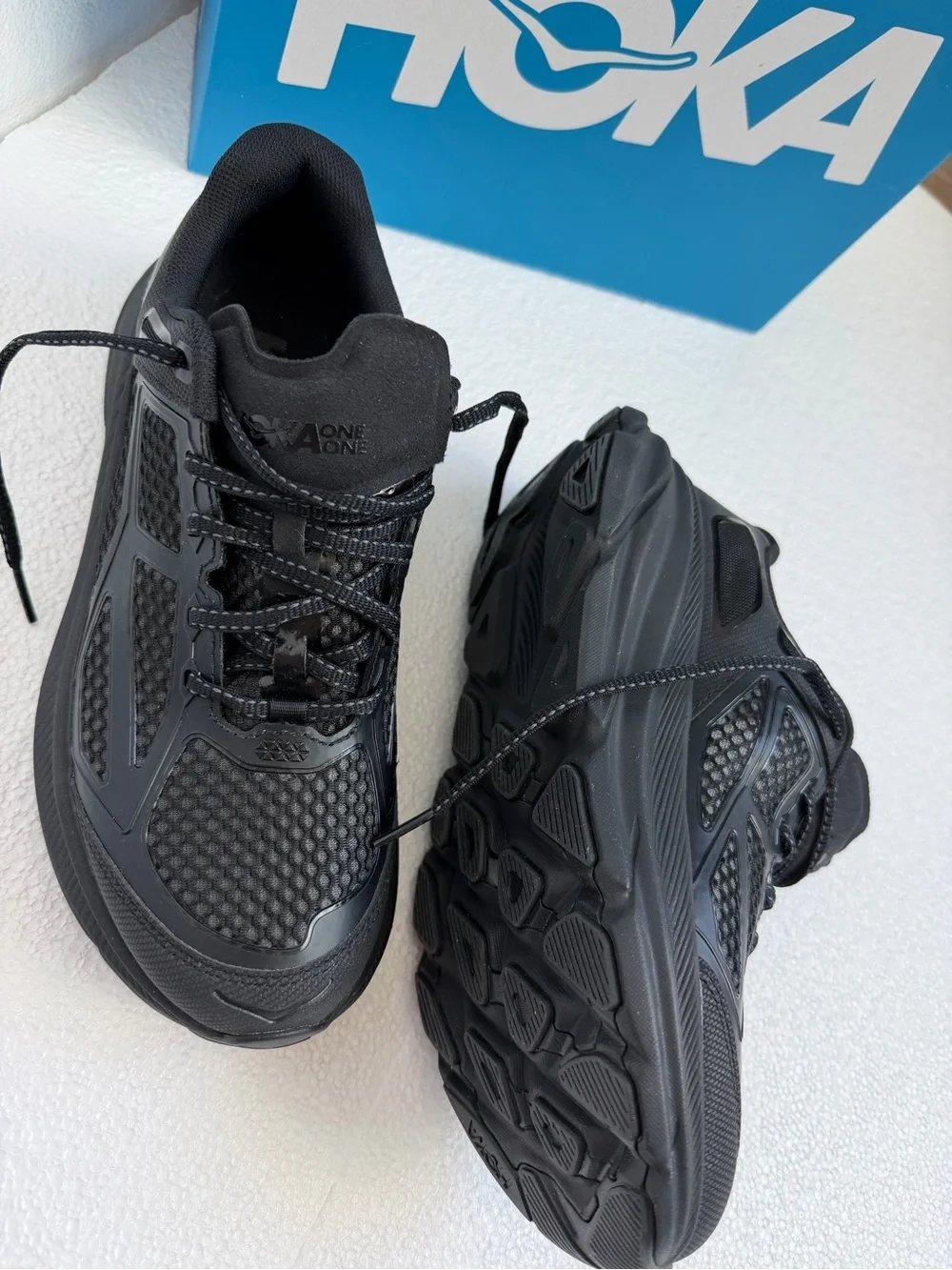 Hoka  Black Men's Clifton One 9 Running Shoes - Size 8.5- unworn
